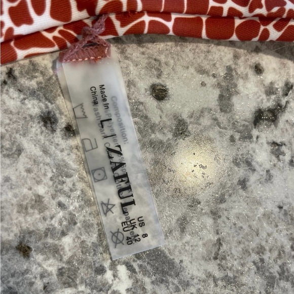 ZAFUL size 8 high cut straps animal print 2 piece new with tags size medium - Picture 6 of 6